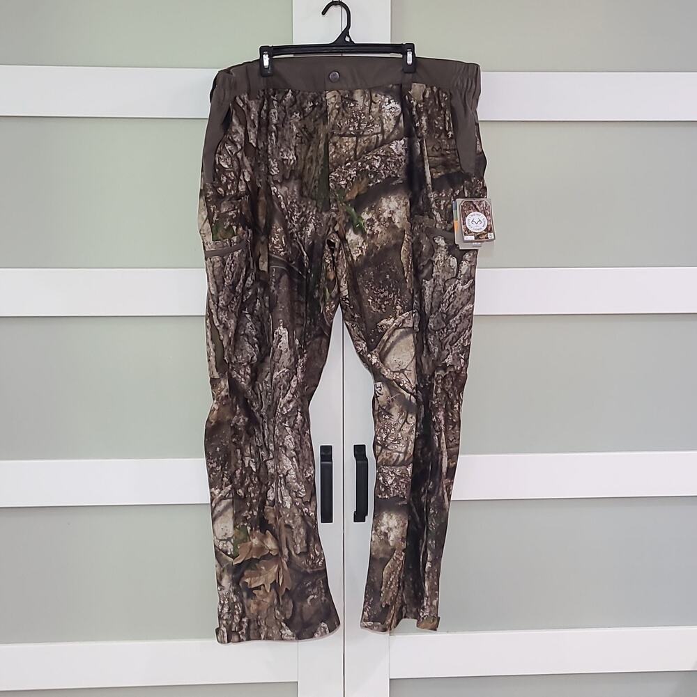 Realtree APX Scent Control Pants Men's Size 3X 48/50 Waterproof Camo Hunting